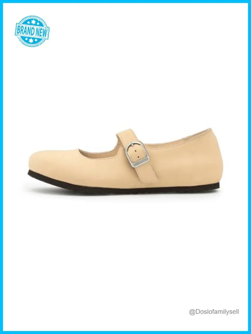 Birkenstock Santa Clarita Mary Jane Flats Leather Buckle Ankle Strap